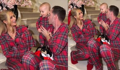 İşte Paris’in dört kişilik aile pozu: Adını koyup yıllarca beklediği kızı kucağında