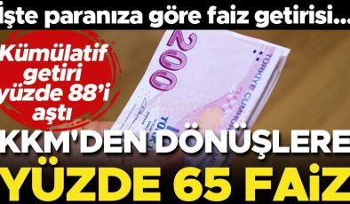 Son dakika… KKM hesaplarından dönüşlere yüzde 65 faiz! İşte paranıza göre faiz getirisi