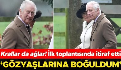 Krallar da ağlar… Charles kanser olduktan sonraki ilk toplantısında itiraf etti: Gözyaşlarına boğuldum