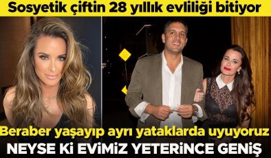 Sosyetik çift boşanıyor… Aynı evde yaşayıp ayrı odalarda yatıyoruz… Neyse ki evimiz geniş!