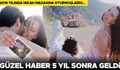 2019 yılında nikah masasına oturmuşlardı… Güzel haber 5 yıl sonra geldi