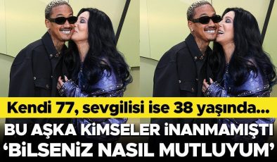 Bu aşkın ömrü uzun olmaz diyenler yanıldı… Kendisinden 40 yaş küçük sevgilisiyle mutluluktan havalara uçuyor