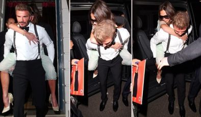 Böyle koca zor bulunur… Ayakta bile duramayan karısını sırtında taşıdı