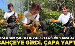 Işıltılı kıyafetleri bir kenara bıraktı…  Tulum giydi, çapa yaptı