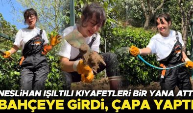 Işıltılı kıyafetleri bir kenara bıraktı…  Tulum giydi, çapa yaptı