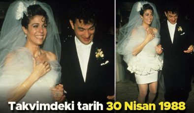 Mini etekli gelinliği çok konuşulmuştu…  30 Nisan 1988… Biz o gün karı- koca olduk