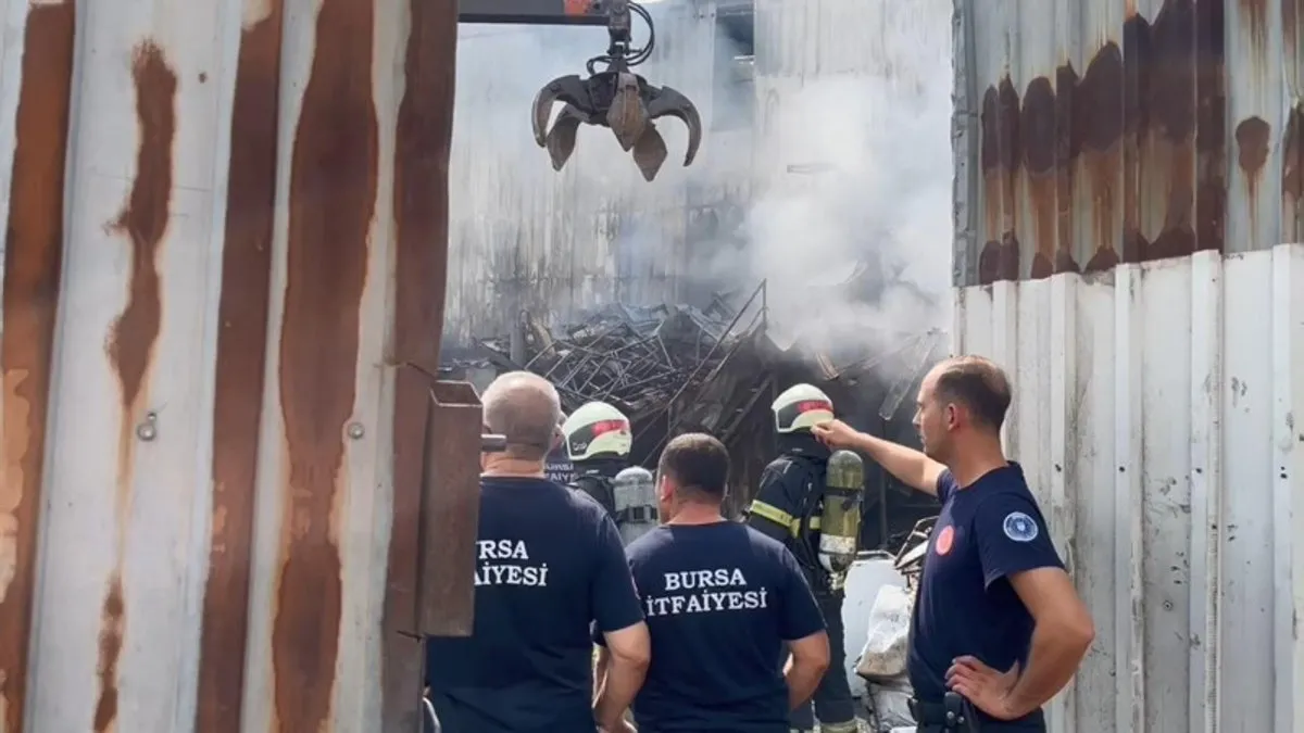 Bursa’da korku dolu anlar: Alevler 1 saatte söndürüldü