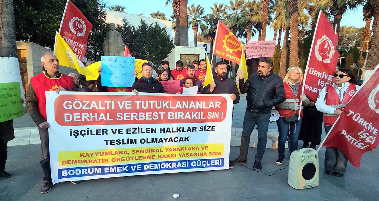 Bodrum’dan gözaltı ve tutuklamalara tepki