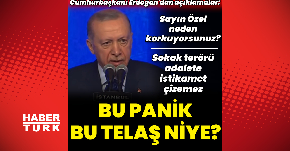 Cumhurbaşkanı Recep Tayyip Erdoğan’dan açıklamalar