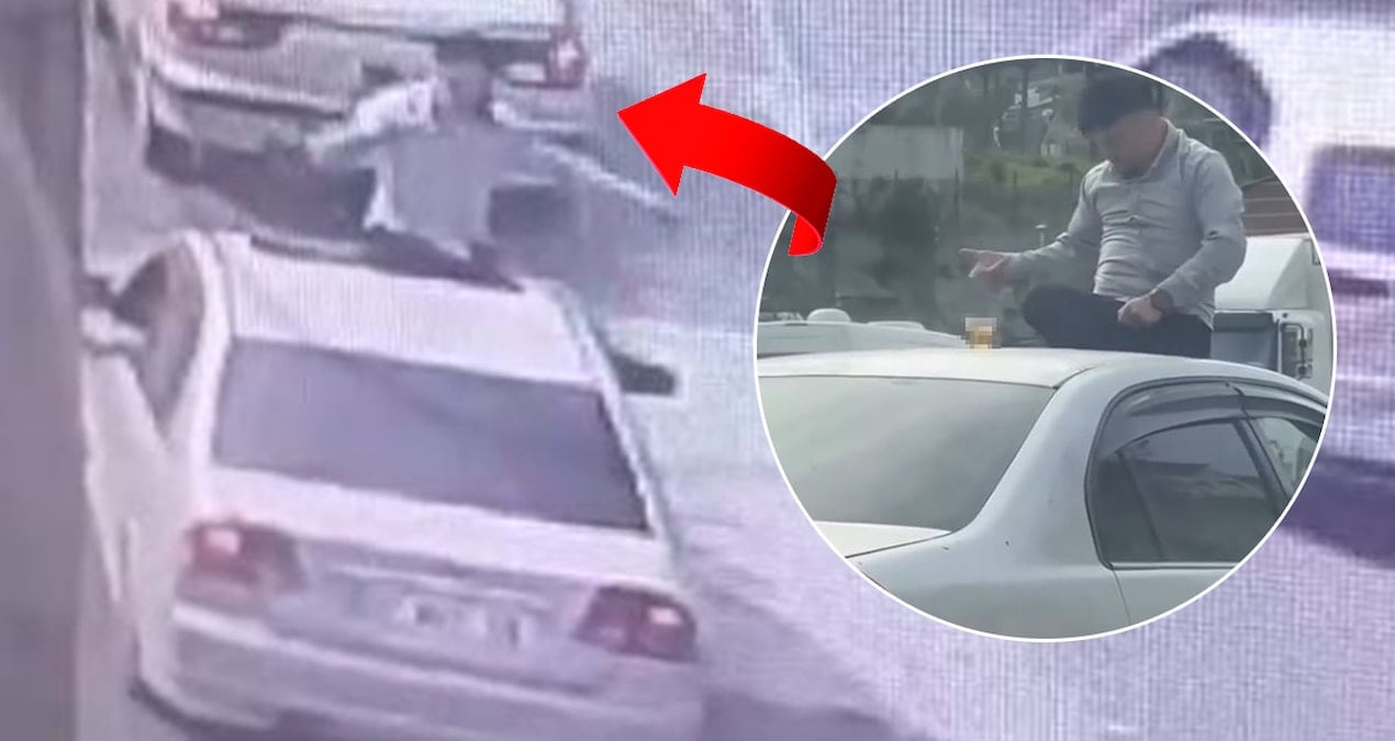 Hatay’da sürücüleri şaşkına çeviren görüntü